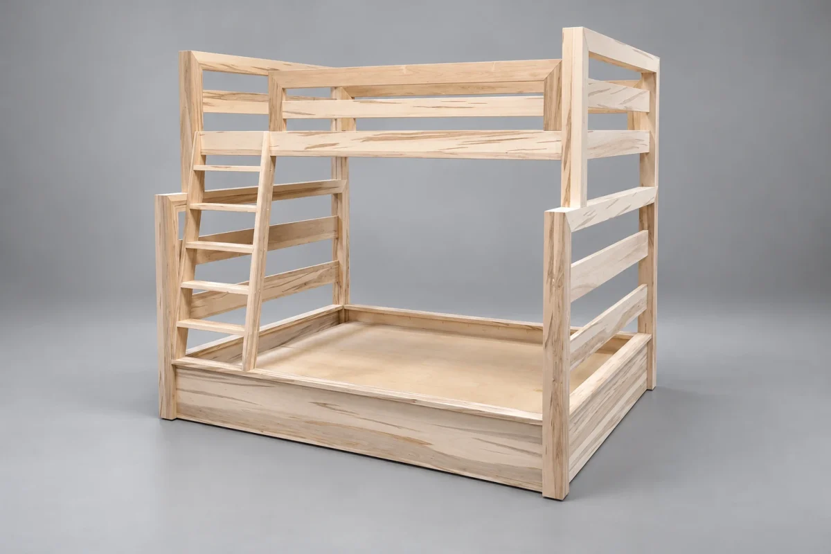 Custom SB681 Bunk Bed on a silver studio background