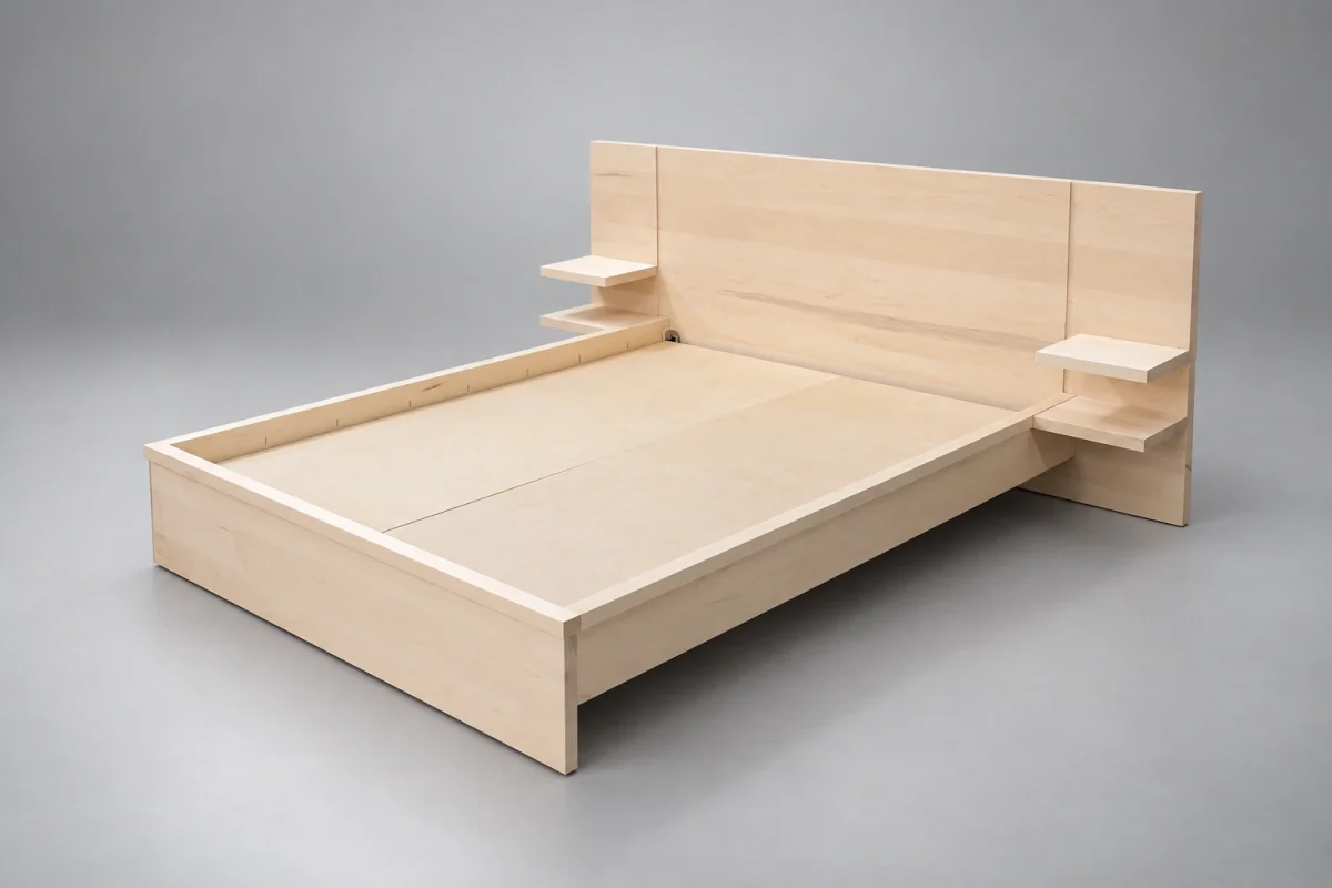 Custom TSB1190 Bed on a silver studio background