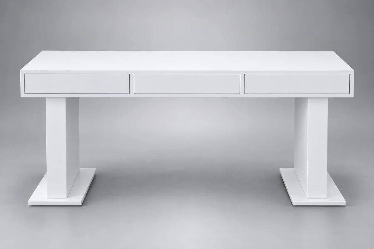 Custom SB215 Desk on a silver studio background