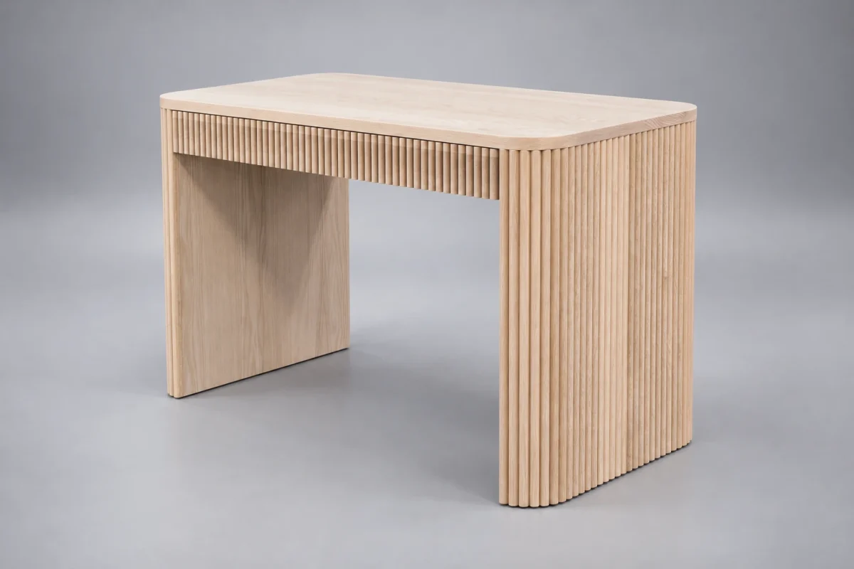 Custom TSB1372 Desk on a silver studio background