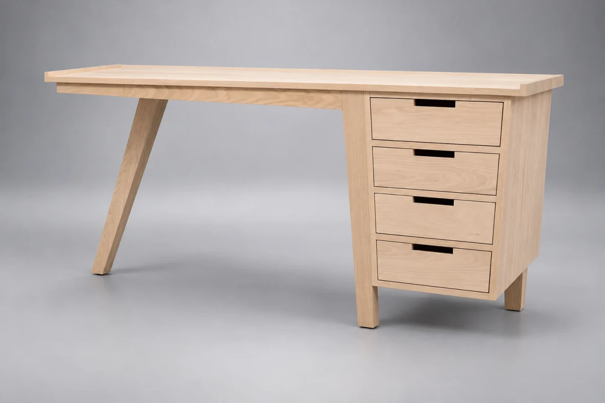 Custom SB434 Desk on a silver studio background