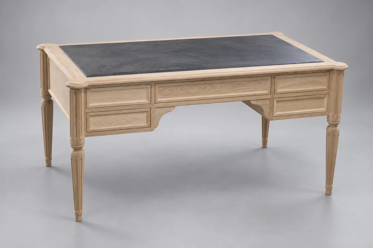 Custom SB214 Desk on a silver studio background