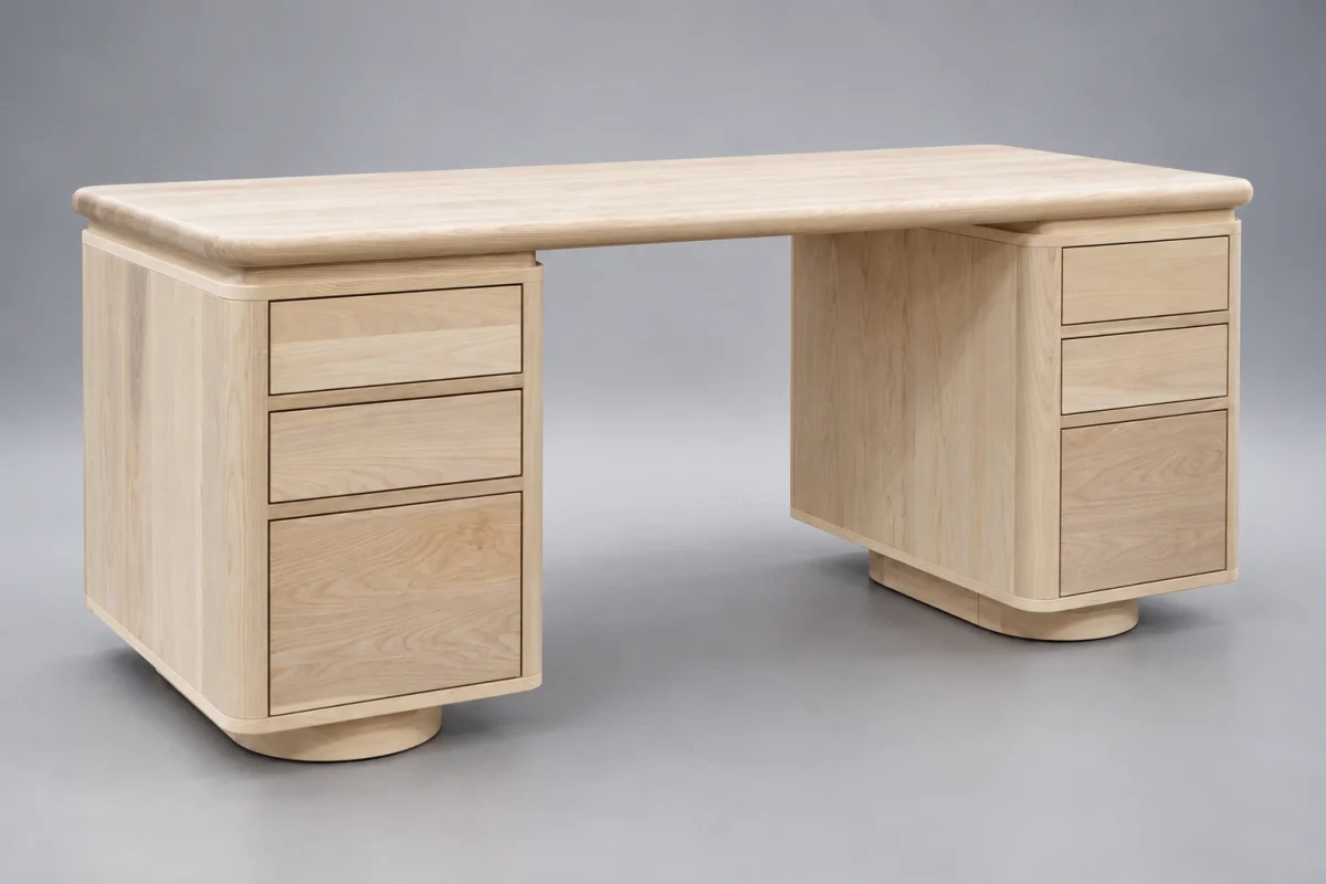 Custom SB797 Desk on a silver studio background