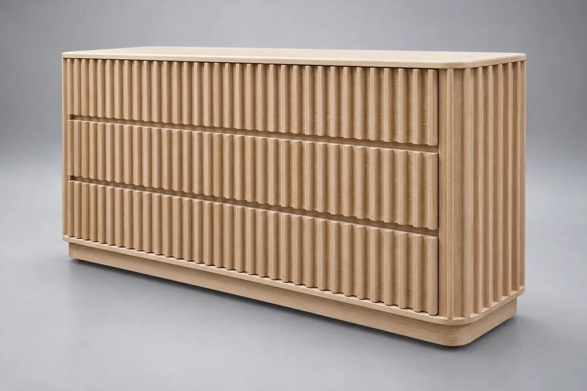 Custom SB711 Dresser on a silver studio background
