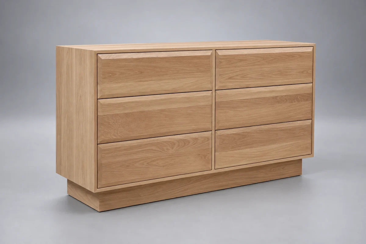 Custom SB337 Dresser on a silver studio background