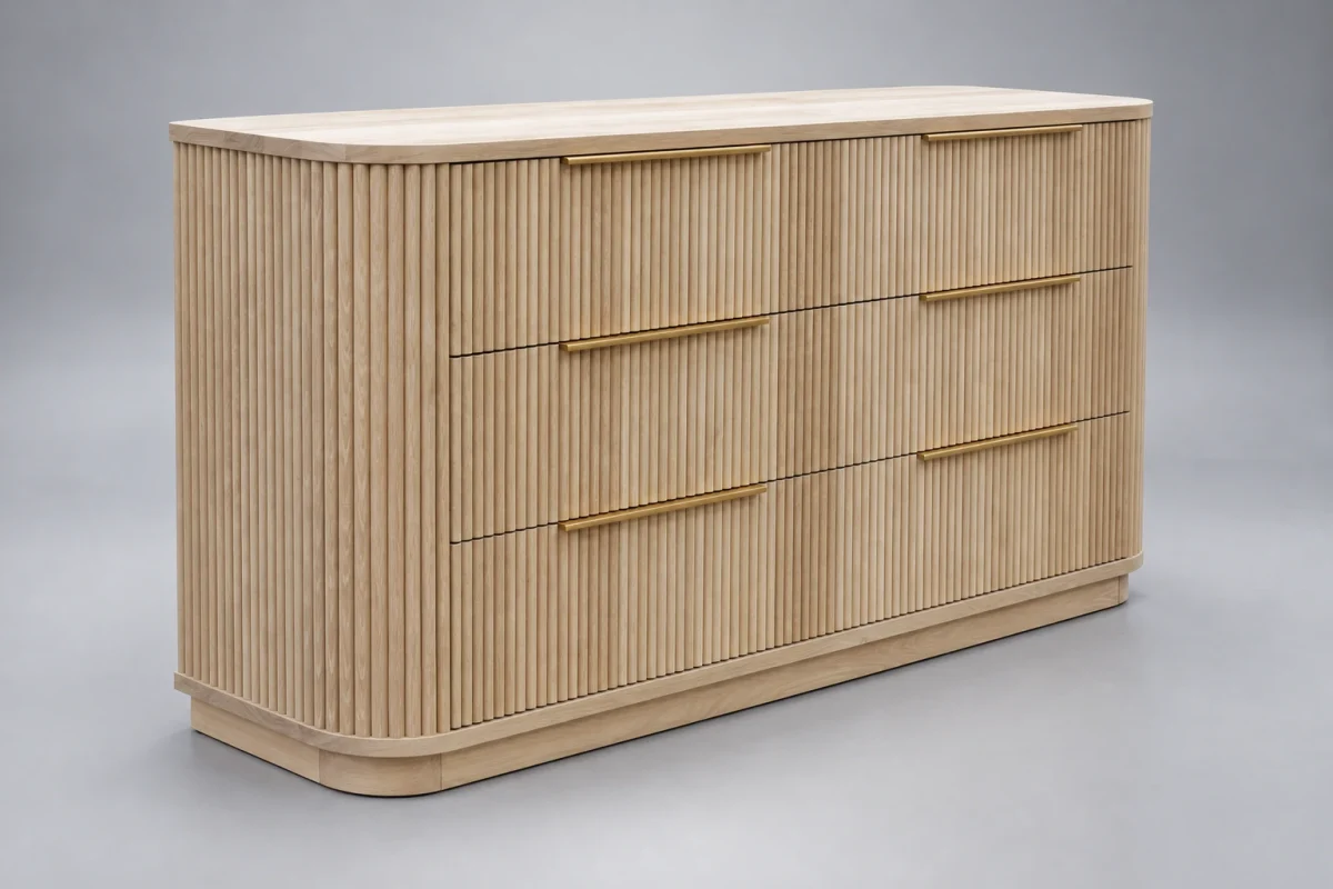 Custom TSB1108 Dresser on a silver studio background