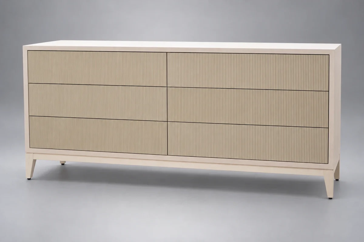 Custom TSB1021 Dresser on a silver studio background