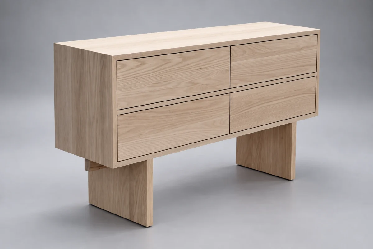 Custom TSB1057 Dresser on a silver studio background
