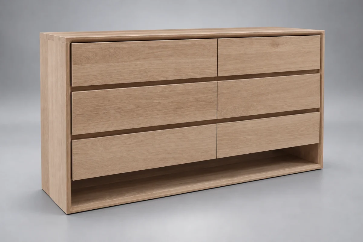 Custom SB426 Dresser on a silver studio background
