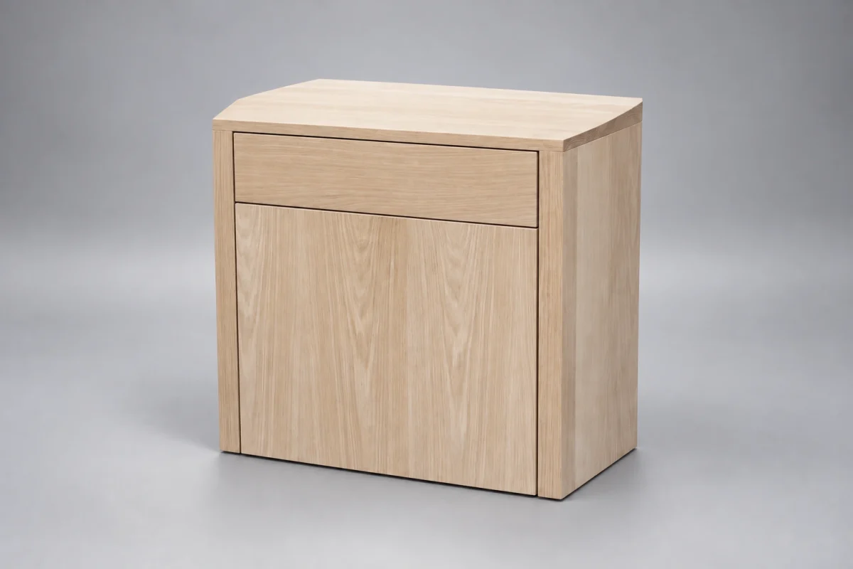 Custom TSB1420 Nightstand on a silver studio background