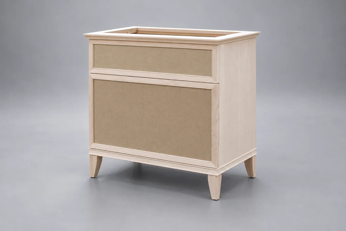 Custom TSB1417 Nightstand on a silver studio background