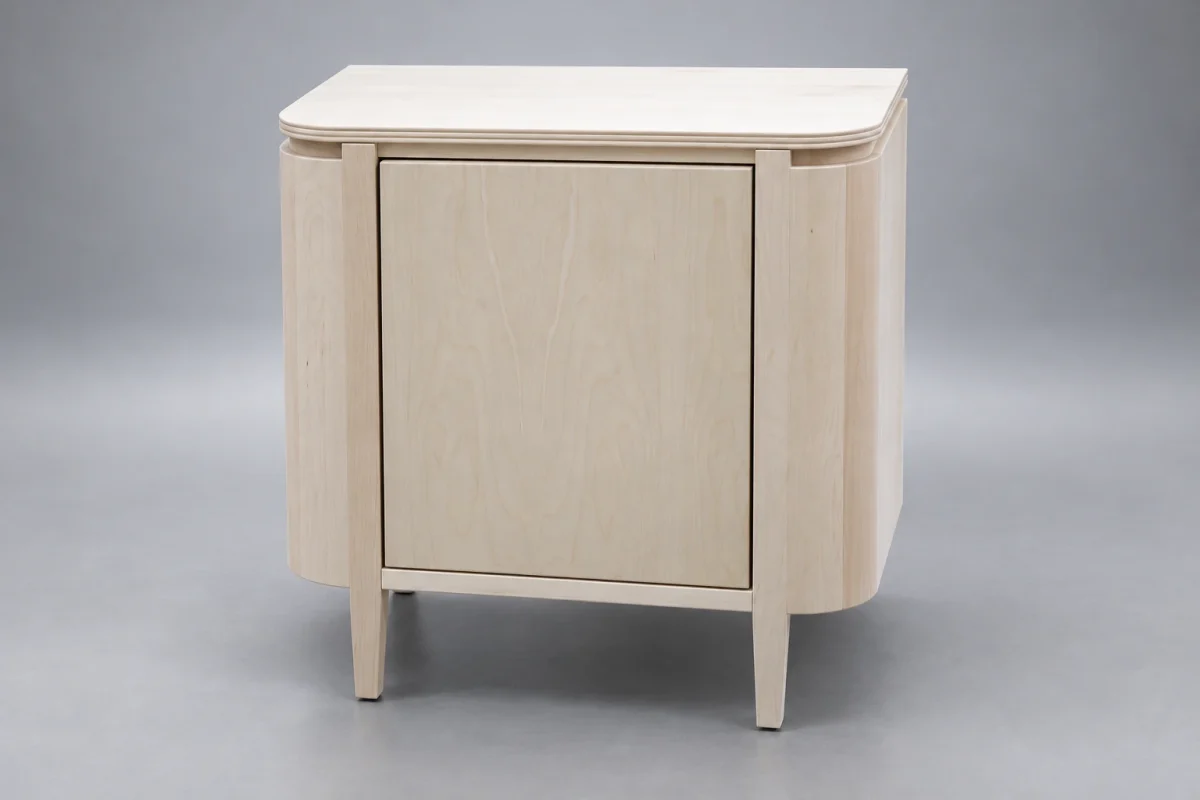 Custom TSB1358 Nightstand on a silver studio background