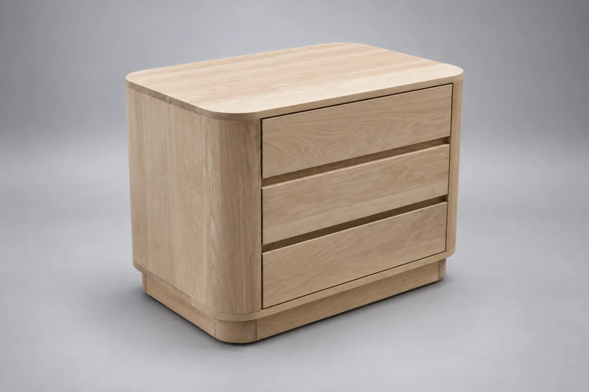 Custom SB694 Nightstand on a silver studio background