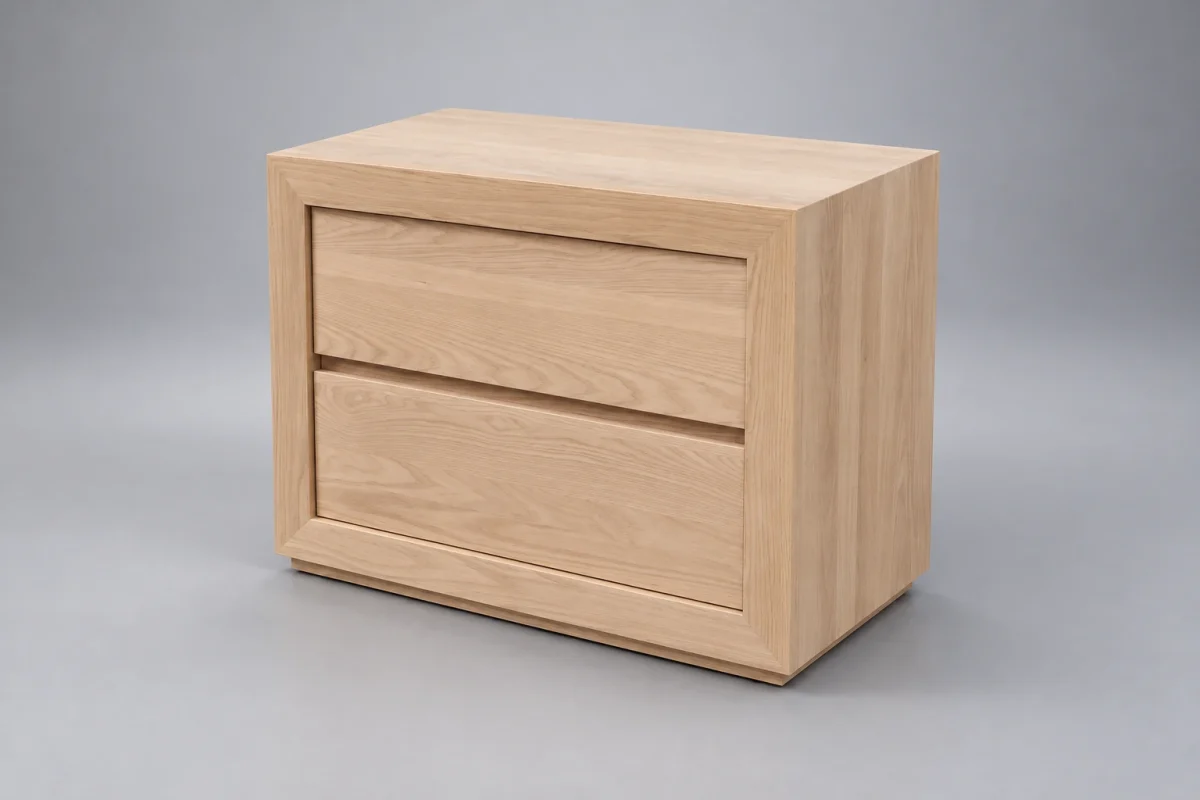 Custom TSB1195 Nightstand on a silver studio background