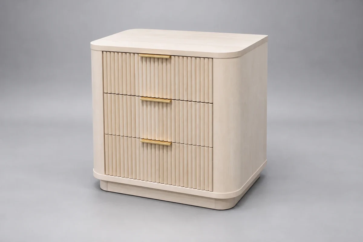Custom TSB1406 Nightstand on a silver studio background