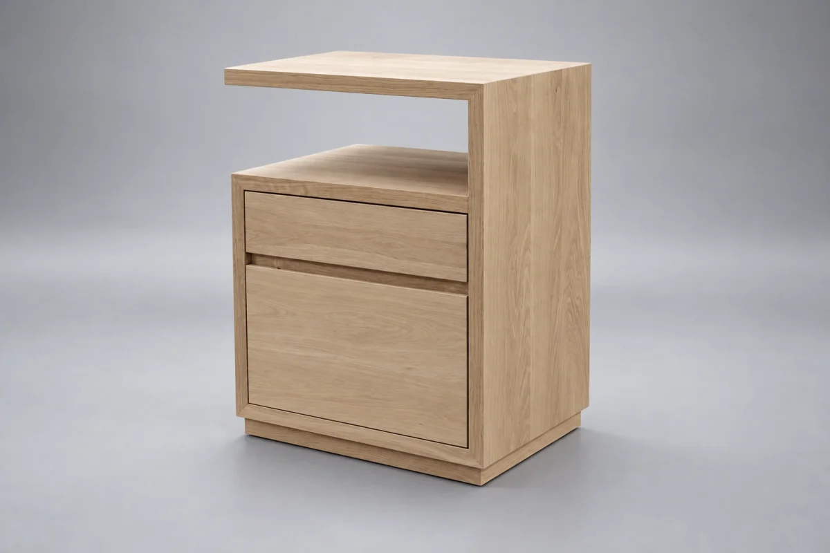 Custom SB432 Nightstand on a silver studio background